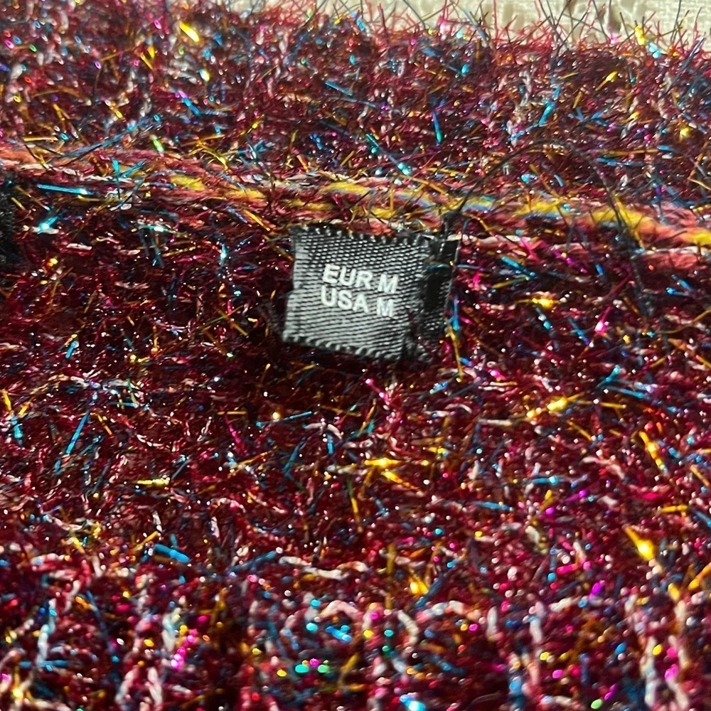 Sparkly Multicolor Holiday Knit Sweater